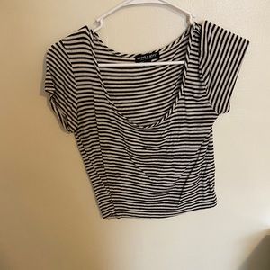 Striped Cropped T-shirt